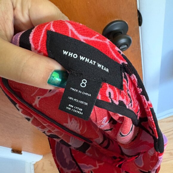 WHO WHAT WEAR floral pencil skirt - Picture 2 of 3